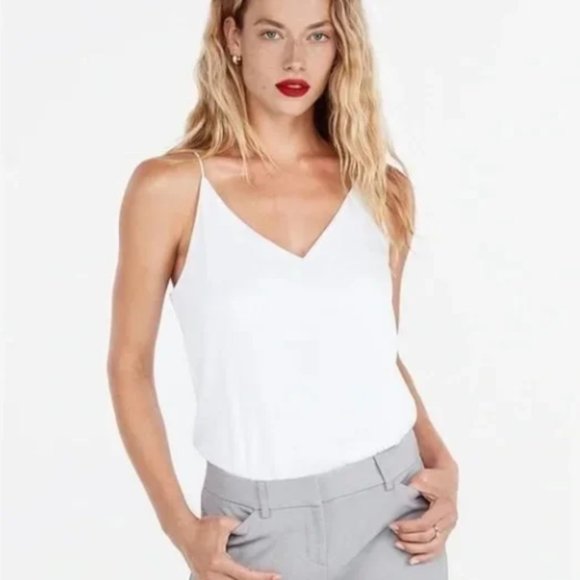 Express Tops - Express White V Neck Cami - Size Medium - NWT